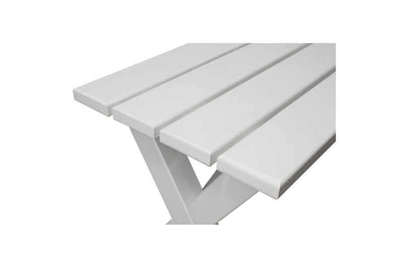 Utomhusbänk Scottsdale - Vit, 100 cm - Utemöbler - Utesoffor & bänkar - Trädgårdsbänkar