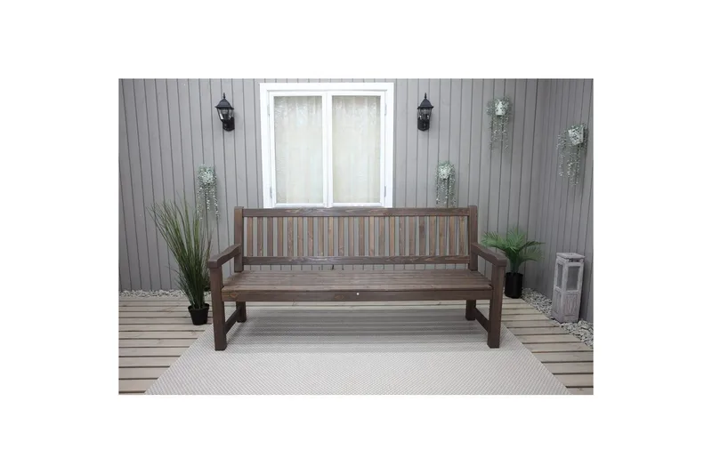 Utomhussoffa Brooklyn - Brun - Utemöbler - Utesoffor & bänkar - Trädgårdssoffa