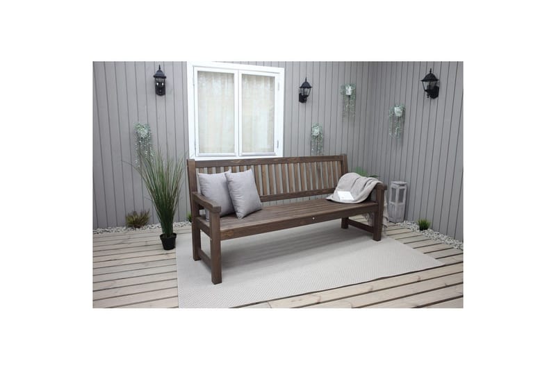 Utomhussoffa Brooklyn - Brun - Utemöbler - Utesoffor & bänkar - Trädgårdssoffa