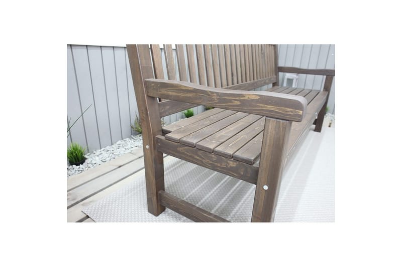 Utomhussoffa Brooklyn - Brun - Utemöbler - Utesoffor & bänkar - Trädgårdssoffa