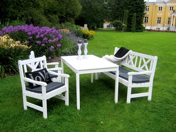 Utomhussoffa Europe 3-sits - Vit - Utemöbler - Utesoffor & bänkar - Trädgårdssoffa