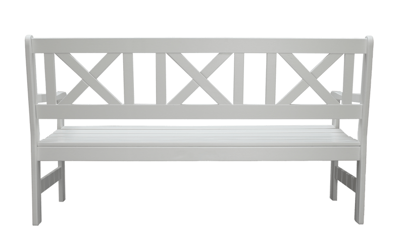 Utomhussoffa Europe 3-sits - Vit - Utemöbler - Utesoffor & bänkar - Trädgårdssoffa