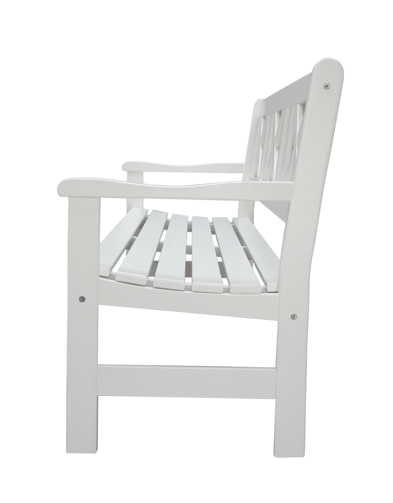 Utomhussoffa Europe 3-sits - Vit - Utemöbler - Utesoffor & bänkar - Trädgårdssoffa