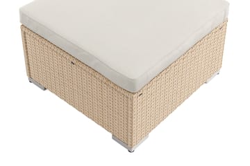 Wisconsin Divan Modul utomhus i konstrotting med vattenavisande dyna - Beige - Utemöbler - Övrigt utemöbler - Modulsoffa utomhus - Övriga moduler utesoffor