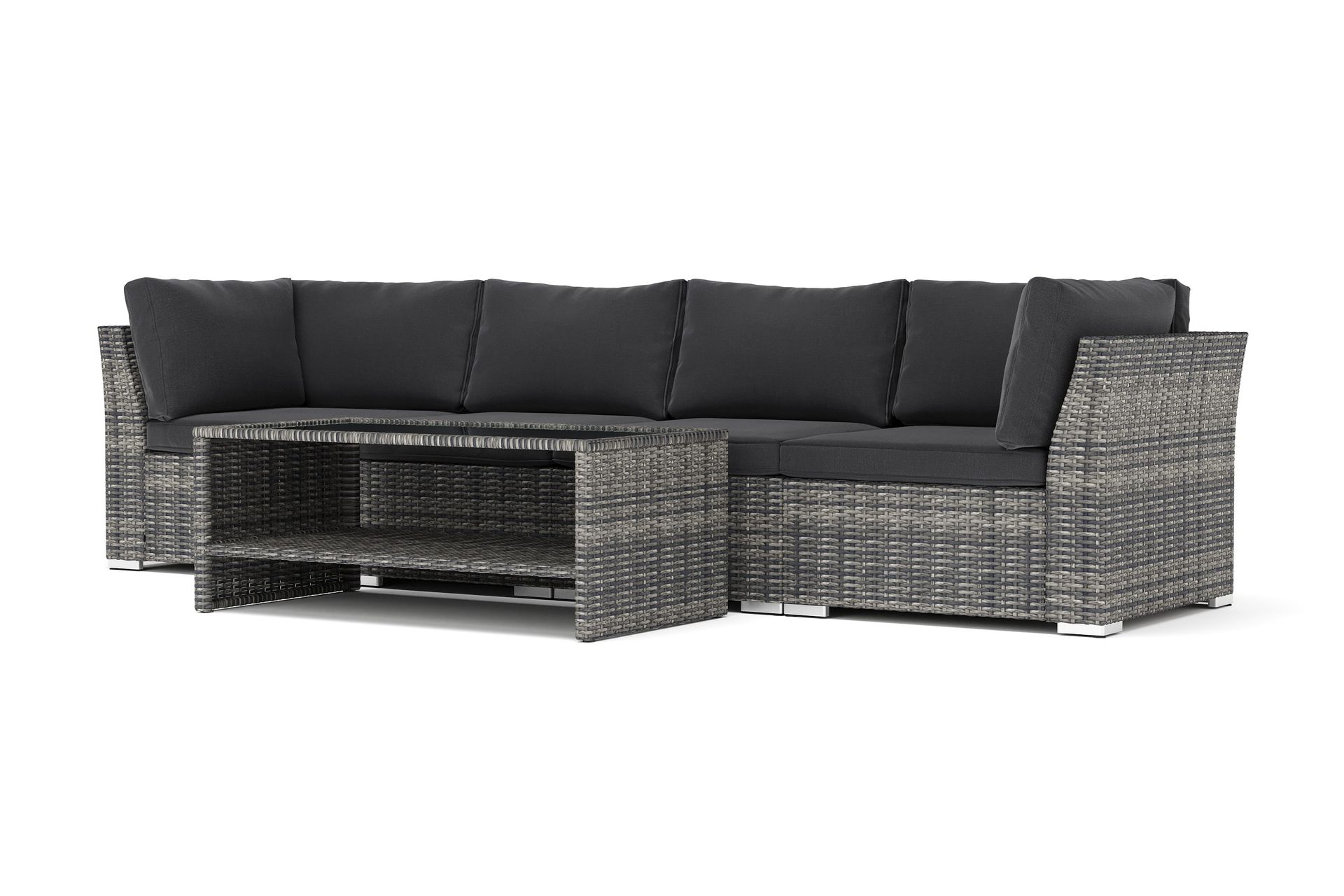 wisconsin utomhus rak 4-sits soffa - grå