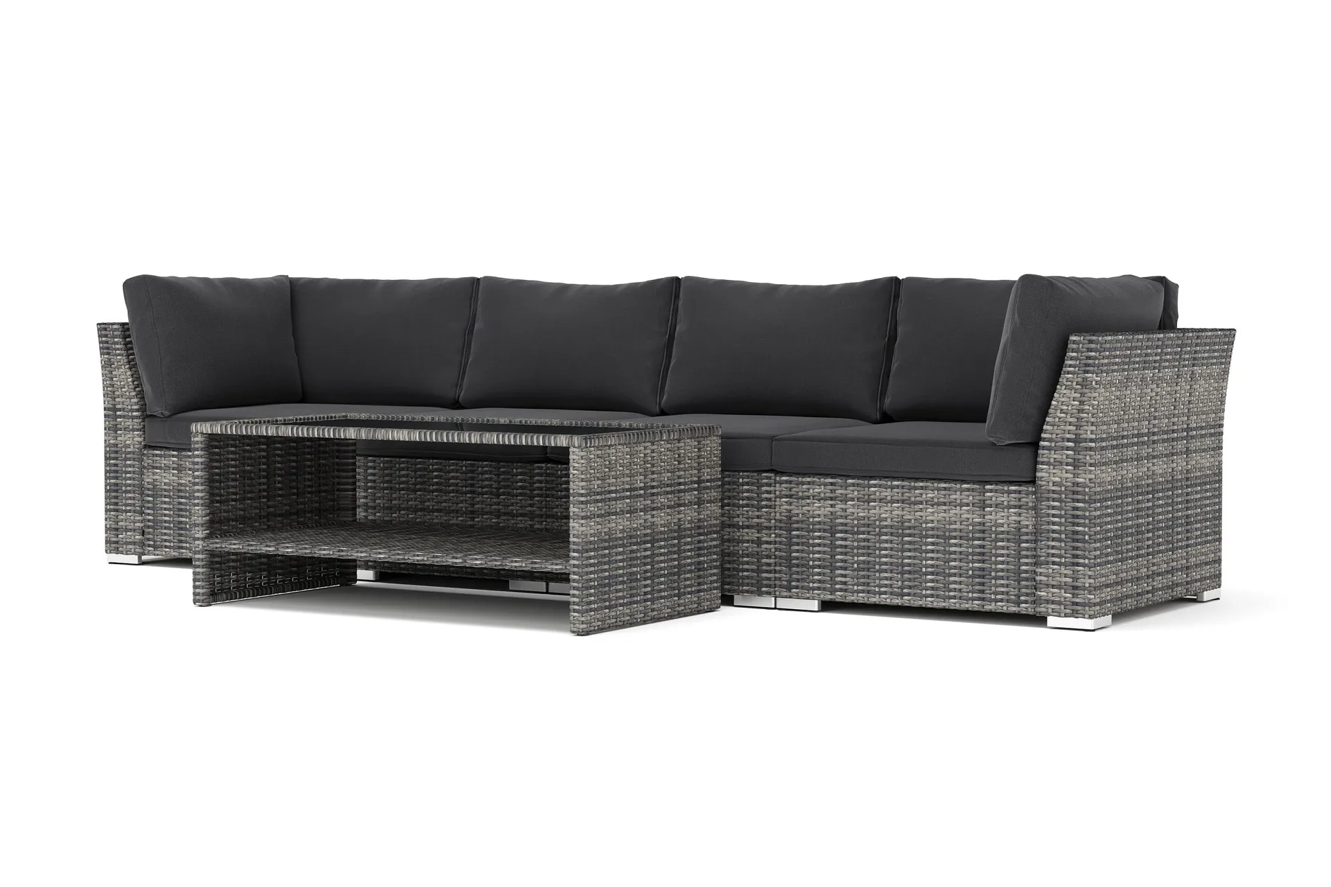 wisconsin utomhus rak 4-sits soffa - grå