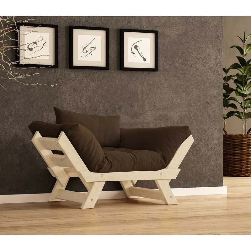 Zylar 2-sits Bäddsoffa - Brun/Natur - Möbler - Vardagsrum - Bäddsoffor - 2-sits bäddsoffa