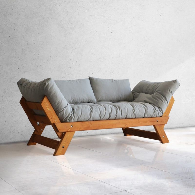 Zylar 2-sits Bäddsoffa, Grå