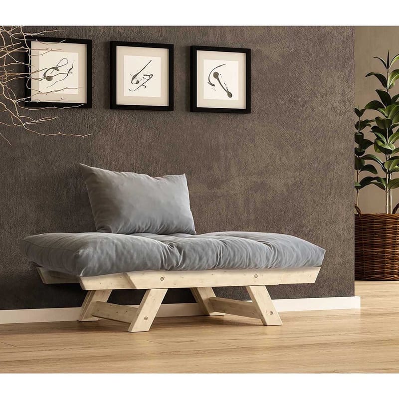 Zylar 2-sits Bäddsoffa - Grafitgrå/Natur - Möbler - Vardagsrum - Bäddsoffor - 2-sits bäddsoffa