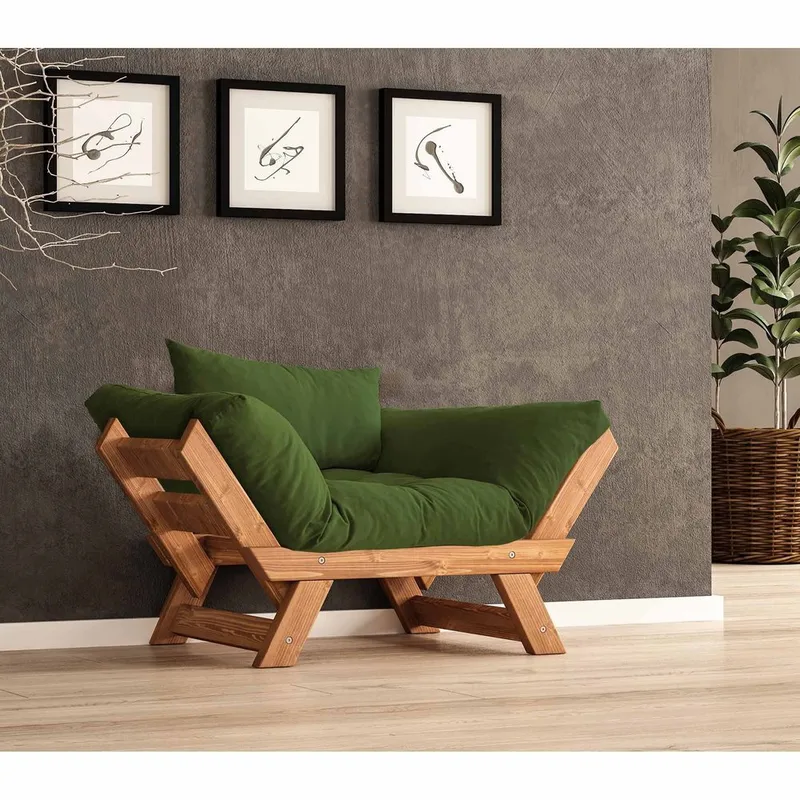 Zylar 2-sits Bäddsoffa - Grön - Möbler - Vardagsrum - Bäddsoffor - 2-sits bäddsoffa