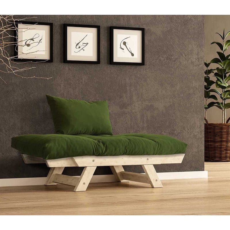 Zylar 2-sits Bäddsoffa - Grön/Natur - Möbler - Vardagsrum - Bäddsoffor - 2-sits bäddsoffa