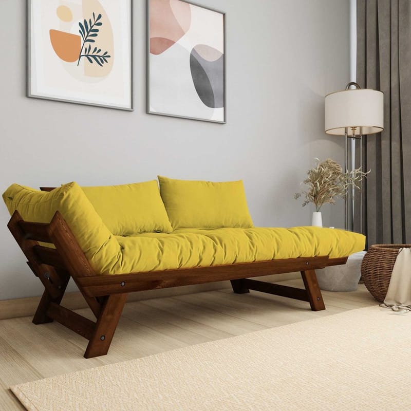 Zylar 2-sits Bäddsoffa - Gul - Möbler - Vardagsrum - Bäddsoffor - 2-sits bäddsoffa