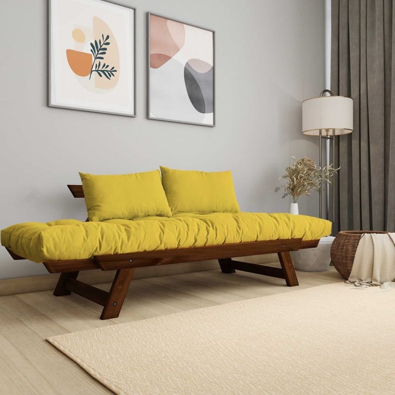 Zylar 2-sits Bäddsoffa - Gul - Möbler - Vardagsrum - Bäddsoffor - 2-sits bäddsoffa