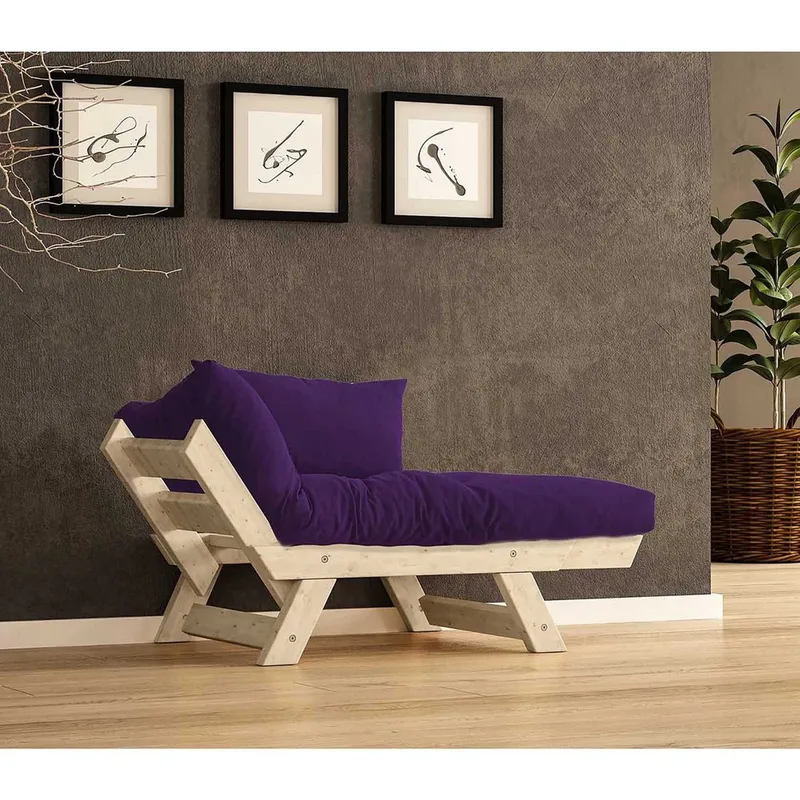 Zylar 2-sits Bäddsoffa - Lila/Natur - Möbler - Vardagsrum - Bäddsoffor - 2-sits bäddsoffa