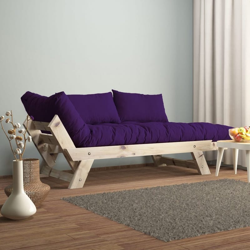 Zylar 2-sits Bäddsoffa - Lila/Natur - Möbler - Vardagsrum - Bäddsoffor - 2-sits bäddsoffa