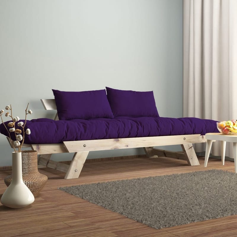 Zylar 2-sits Bäddsoffa - Lila/Natur - Möbler - Vardagsrum - Bäddsoffor - 2-sits bäddsoffa