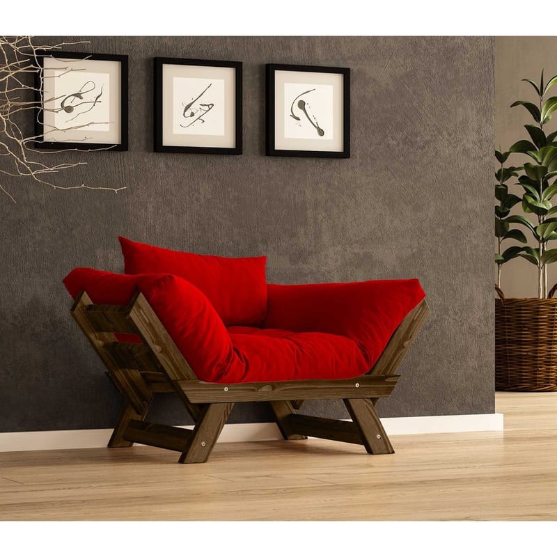 Zylar 2-sits Bäddsoffa - Röd - Möbler - Vardagsrum - Bäddsoffor - 2-sits bäddsoffa