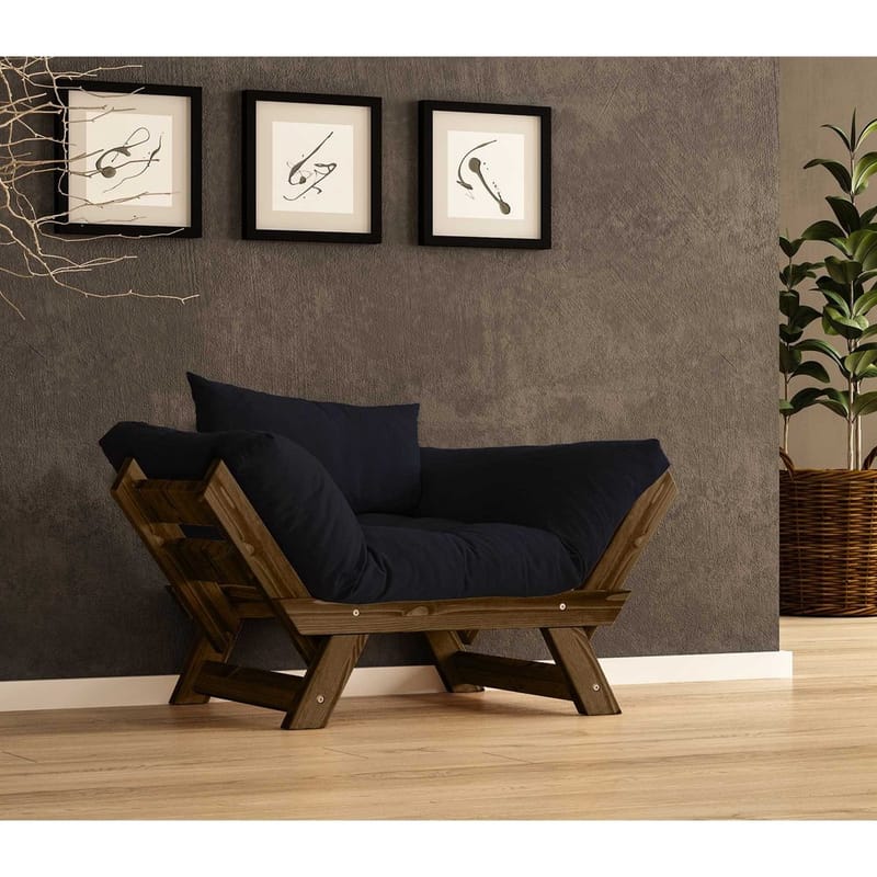 Zylar 2-sits Bäddsoffa - Svart - Möbler - Vardagsrum - Bäddsoffor - 2-sits bäddsoffa