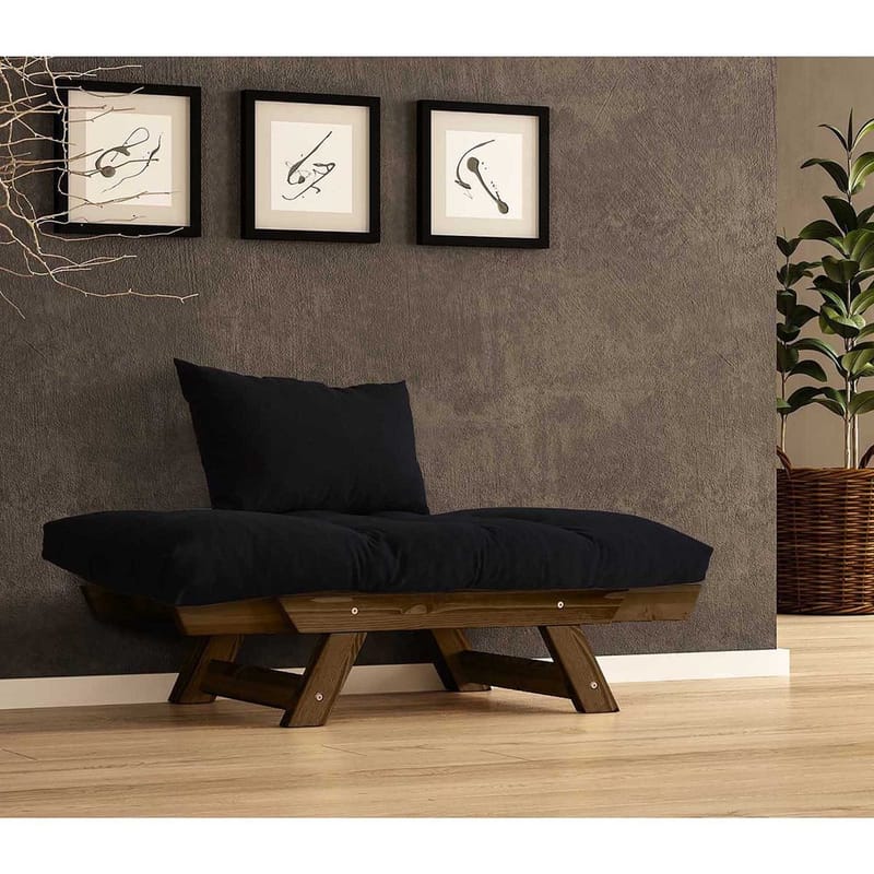 Zylar 2-sits Bäddsoffa - Svart - Möbler - Vardagsrum - Bäddsoffor - 2-sits bäddsoffa