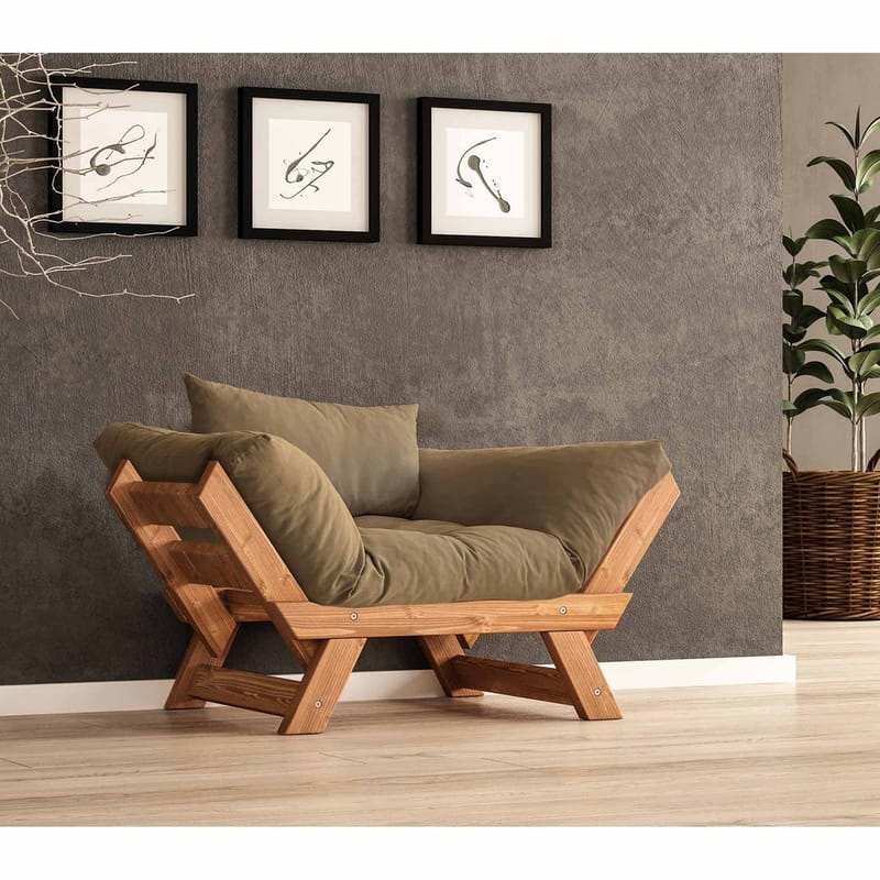 Zylar 2-sits Bäddsoffa - Taupe - Möbler - Vardagsrum - Bäddsoffor - 2-sits bäddsoffa