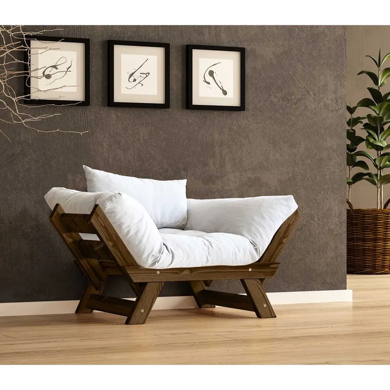 Zylar 2-sits Bäddsoffa, Vit