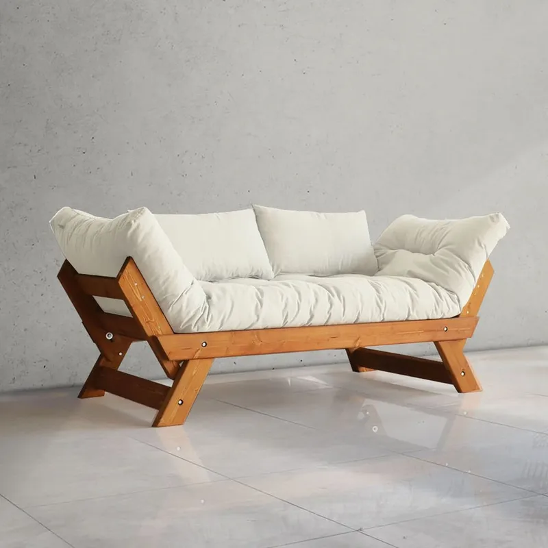 Zylar 2-sits Bäddsoffa, Vit