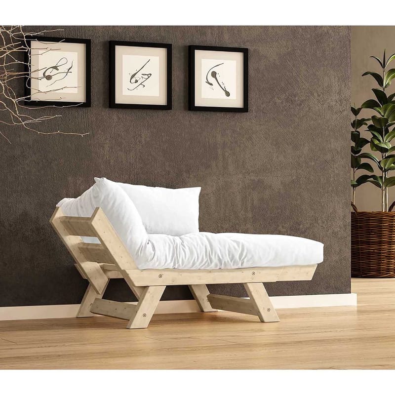Zylar 2-sits Bäddsoffa - Vit/Natur - Möbler - Vardagsrum - Bäddsoffor - 2-sits bäddsoffa