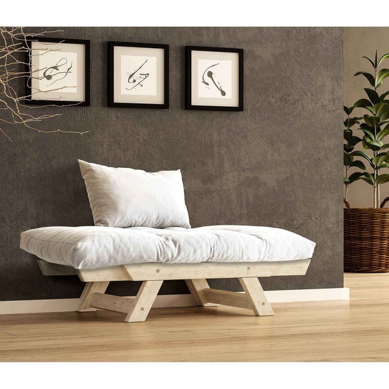 Zylar 2-sits Bäddsoffa - Vit/Natur - Möbler - Vardagsrum - Bäddsoffor - 2-sits bäddsoffa