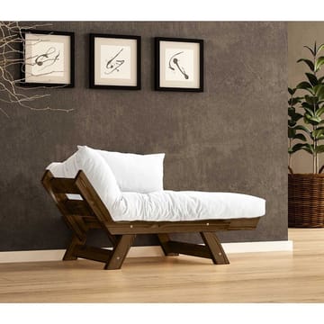 Zylar 2-sits Fällbar Bäddsoffa med Träram 75x140 cm i Linne - Vit - Möbler - Vardagsrum - Bäddsoffor - 2-sits bäddsoffa