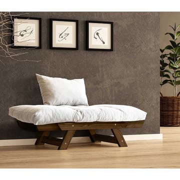 Zylar 2-sits Fällbar Bäddsoffa med Träram 75x140 cm i Linne - Vit - Möbler - Vardagsrum - Bäddsoffor - 2-sits bäddsoffa