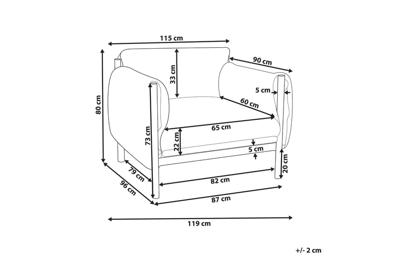 Abbotsford Utefåtölj - Svart/Grå - Utemöbler - Utestolar & fåtöljer - Utefåtöljer & loungefåtöljer