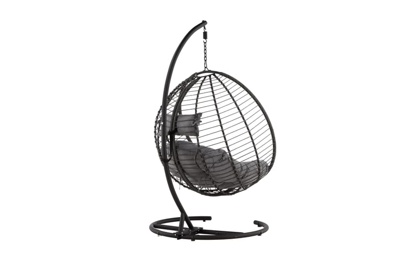 Bacolod Hängstol Utomhus 134x124 cm - Svart - Utemöbler - Utestolar & fåtöljer - Hängstol