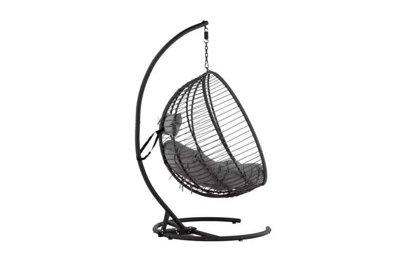 Bacolod Hängstol Utomhus 134x124 cm - Svart - Utemöbler - Utestolar & fåtöljer - Hängstol