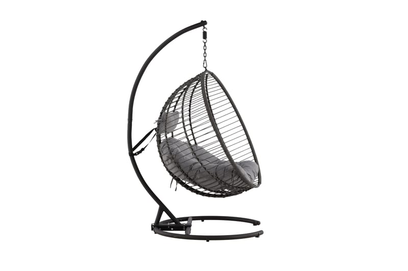 Bacolod Hängstol Utomhus 134x124 cm - Svart - Utemöbler - Utestolar & fåtöljer - Hängstol