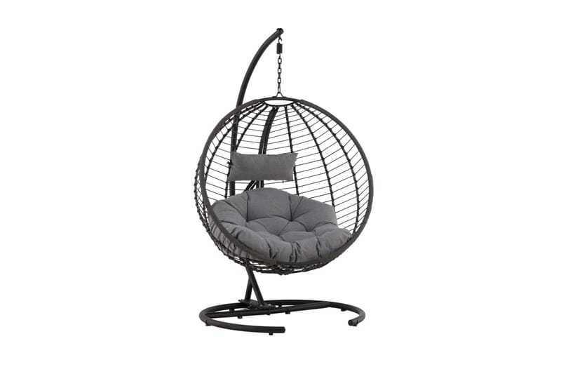 Bacolod Hängstol Utomhus 134x124 cm - Svart - Utemöbler - Utestolar & fåtöljer - Hängstol