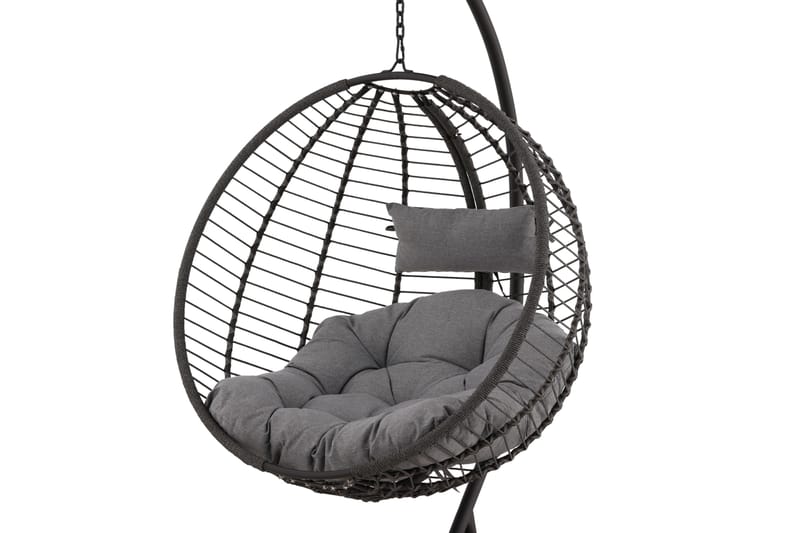 Bacolod Hängstol Utomhus 134x124 cm - Svart - Utemöbler - Utestolar & fåtöljer - Hängstol