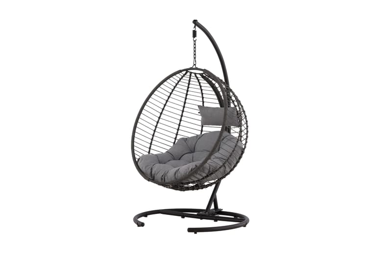 Bacolod Hängstol Utomhus 134x124 cm - Svart - Utemöbler - Utestolar & fåtöljer - Hängstol