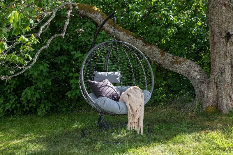 Bacolod Hängstol Utomhus 134x124 cm - Svart - Utemöbler - Utestolar & fåtöljer - Hängstol