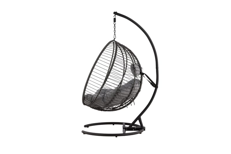 Bacolod Hängstol Utomhus 134x124 cm - Svart - Utemöbler - Utestolar & fåtöljer - Hängstol