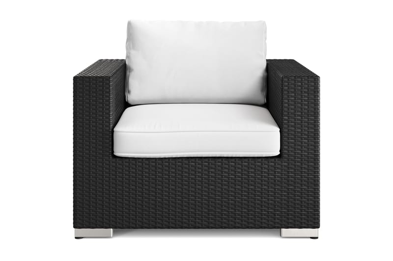 Bahamas Loungefåtölj utomhus i konstrotting - Svart - Utemöbler - Utestolar & fåtöljer - Utefåtöljer & loungefåtöljer