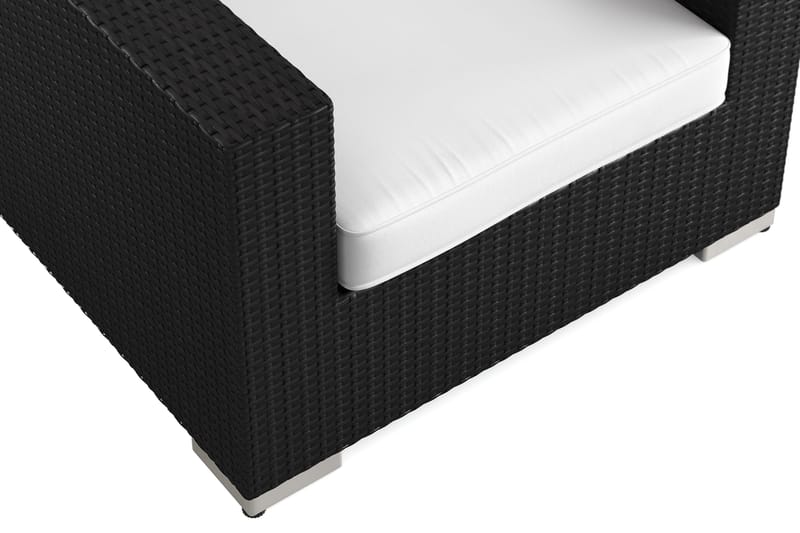 Bahamas Loungefåtölj utomhus i konstrotting - Svart - Utemöbler - Utestolar & fåtöljer - Utefåtöljer & loungefåtöljer