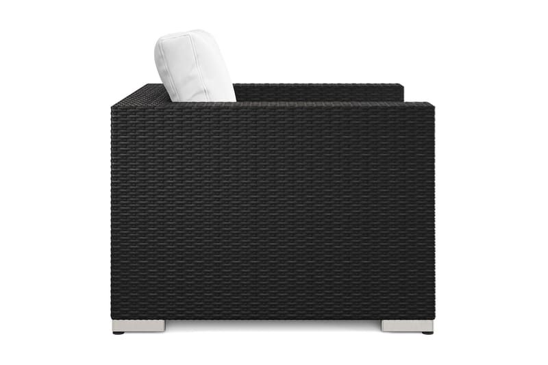 Bahamas Loungefåtölj utomhus i konstrotting - Svart - Utemöbler - Utestolar & fåtöljer - Utefåtöljer & loungefåtöljer