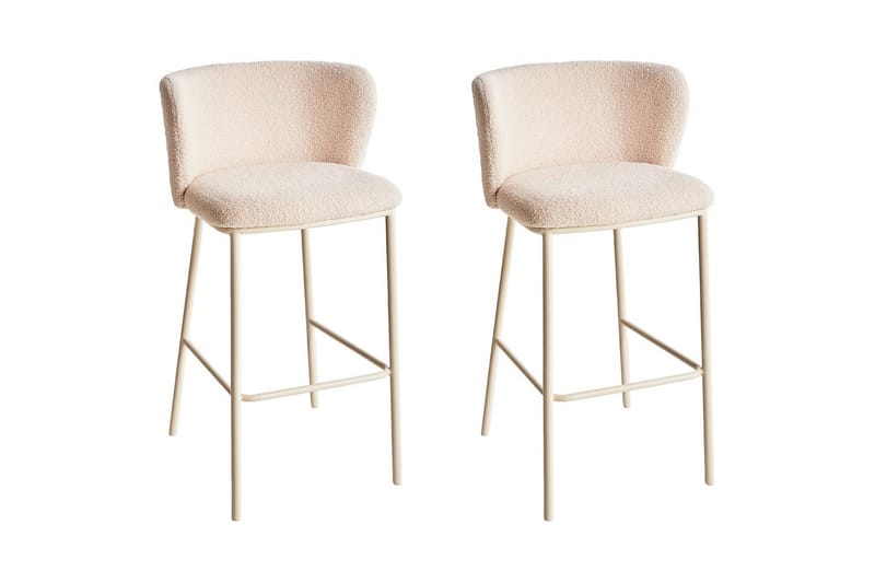 Barstol Mina II set om 2 Beige - Beige - Utemöbler - Utestolar & fåtöljer - Barstol utomhus