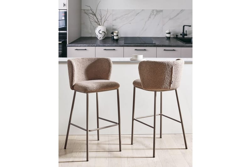 Barstol Mina II set om 2 Brun - Brun - Utemöbler - Utestolar & fåtöljer - Barstol utomhus