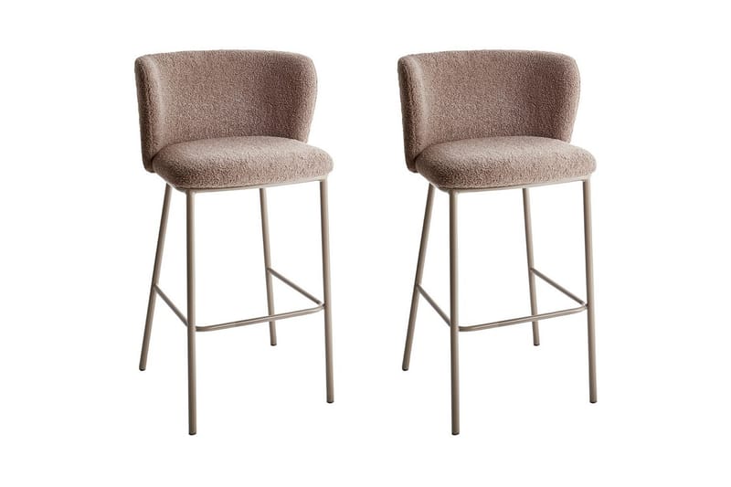 Barstol Mina II set om 2 Brun - Brun - Utemöbler - Utestolar & fåtöljer - Barstol utomhus