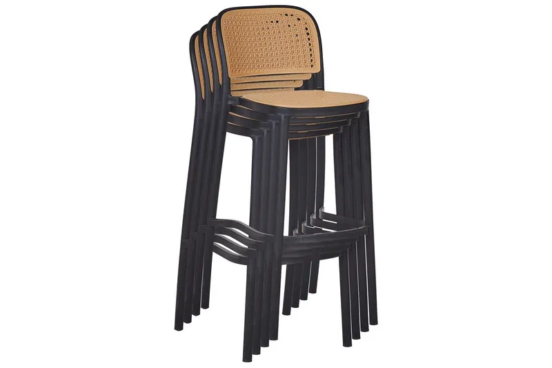 Barstol set om 4 Plose - Utemöbler - Utestolar & fåtöljer - Barstol utomhus