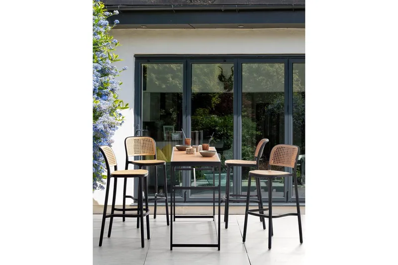 Barstol set om 4 Plose - Utemöbler - Utestolar & fåtöljer - Barstol utomhus