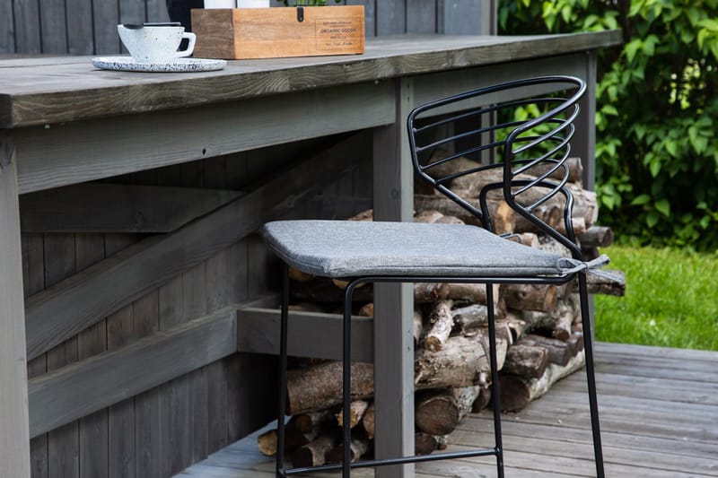 Milano Barstol Utomhus - Svart - Utemöbler - Utestolar & fåtöljer - Barstol utomhus