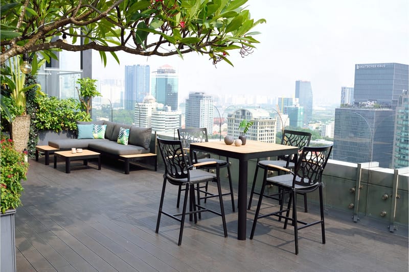 Portals Barstol Utomhus - Svart - Utemöbler - Utestolar & fåtöljer - Barstol utomhus