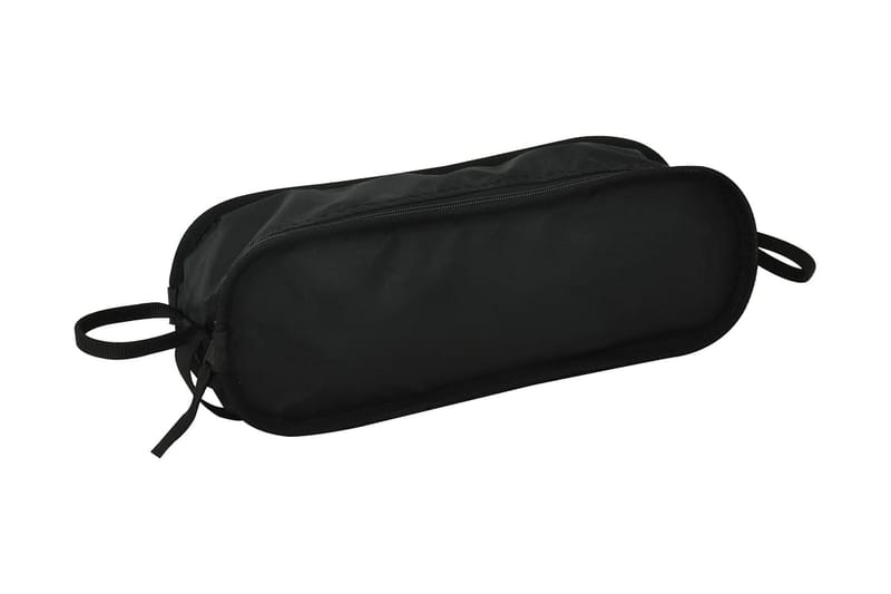 Hopfällbara campingstolar 2 st med väska 54x50x65 cm alumini - Svart - Utemöbler - Utestolar & fåtöljer - Brassestol & campingstol